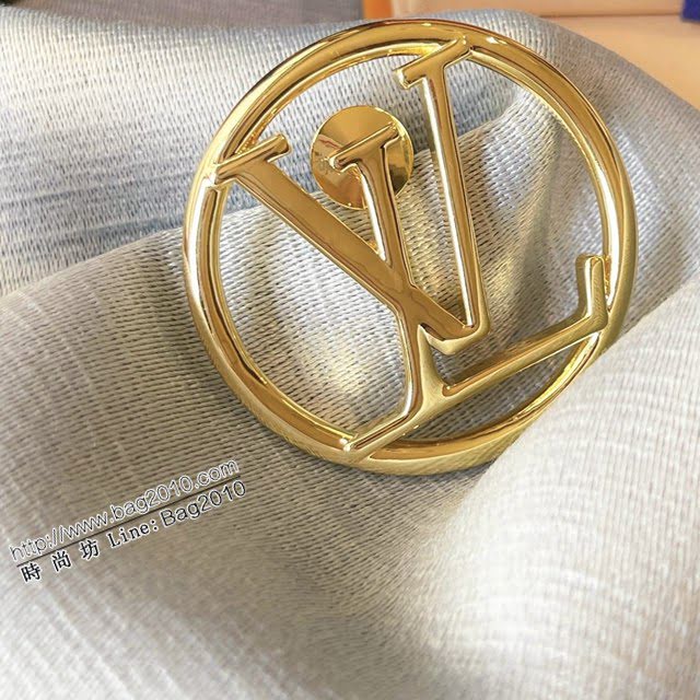 Louis Vuitton純銀飾品 路易威登字母光面胸針 LV字母圓環胸花胸針  zglv2155